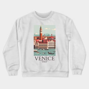 A Vintage Travel Art of Venice - Italy Crewneck Sweatshirt